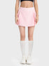 Millennia Pleated Detail Mid-Rise Waist Active Skirt Blush Pink - Fashorio