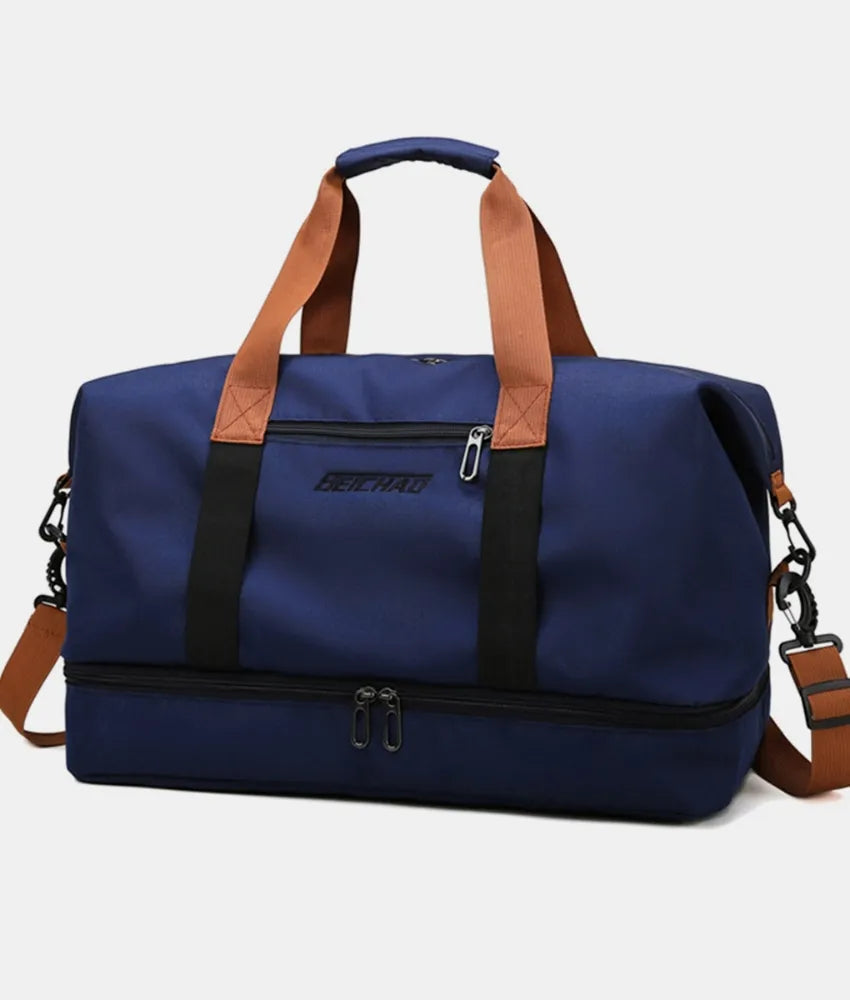 Oxford Cloth Oversize Travel Bag Dark Navy One Size - Fashorio