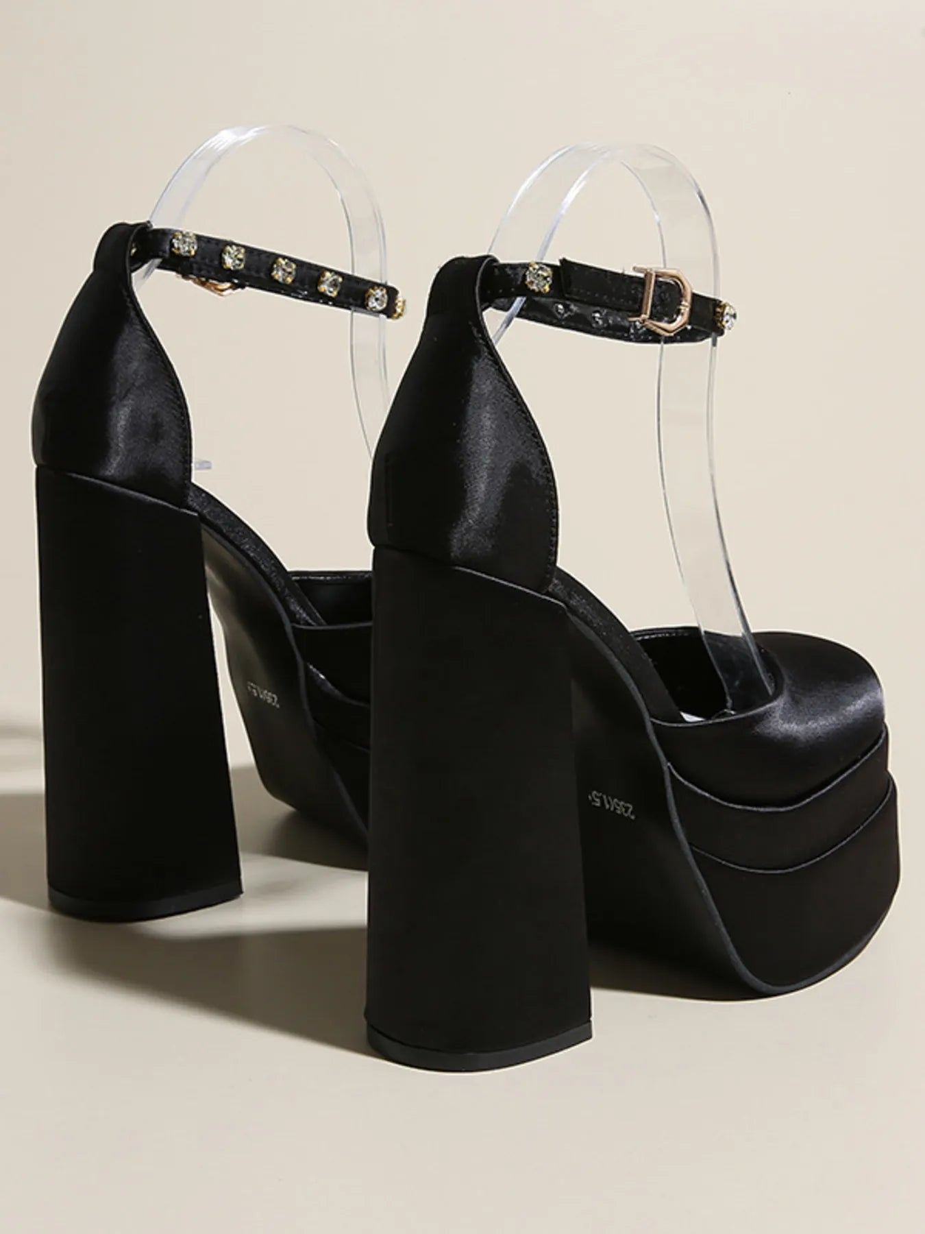 Platform High Heel Ankle Strap Pumps - Fashorio