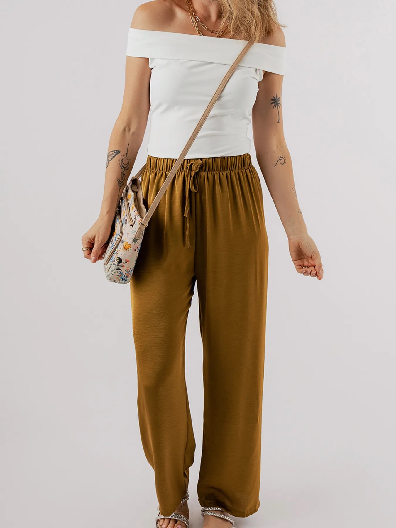 Folded Off Shoulder Slim Top - Fashorio