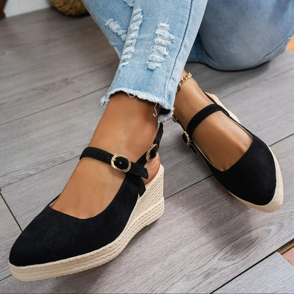 Point Toe Block Heels Pumps - Fashorio