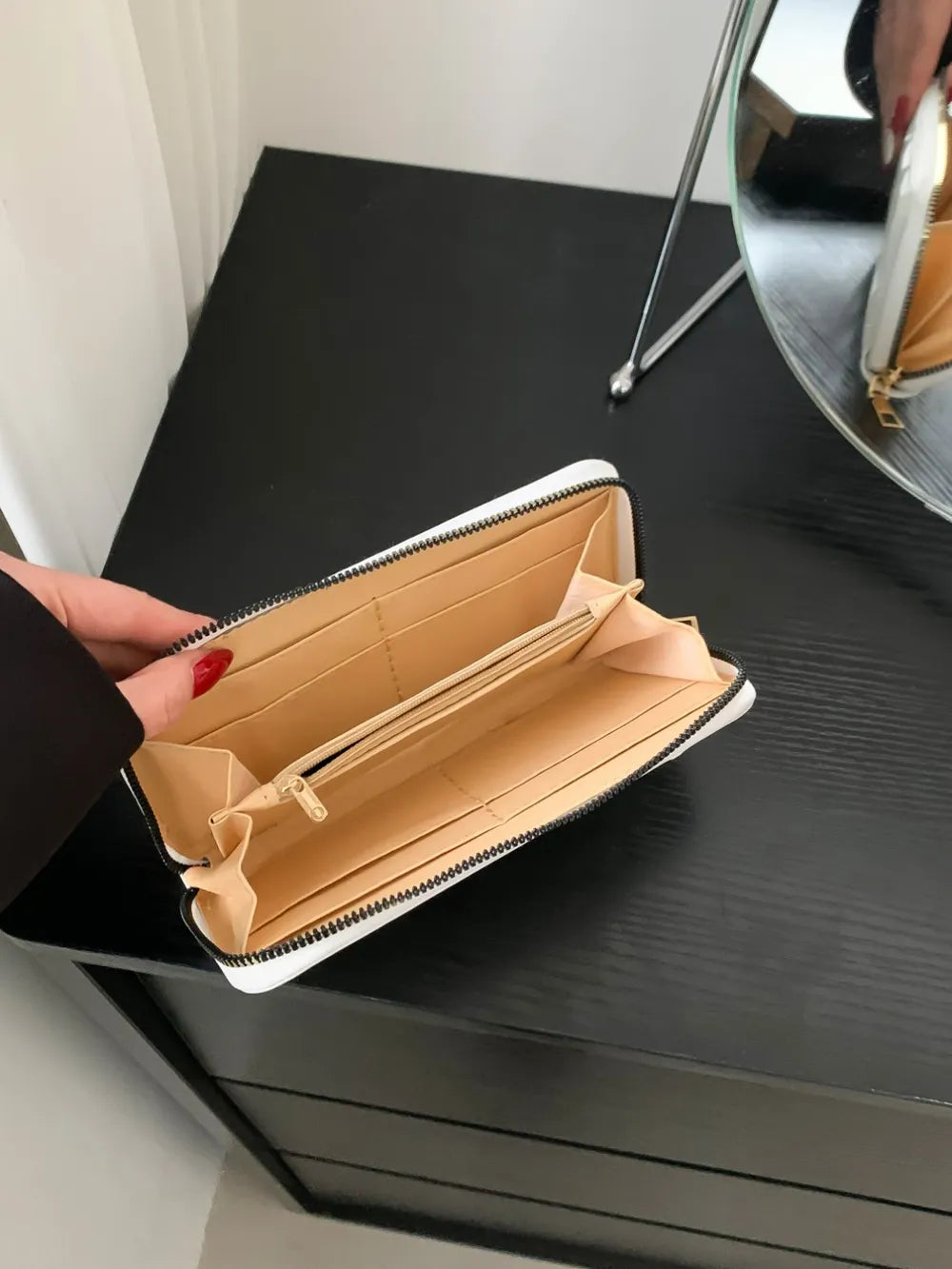PU Leather Solid Color Wallet - Fashorio