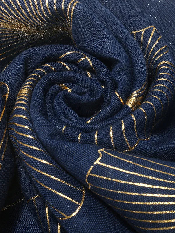 Ginkgo Leaf Polyester Scarf - Fashorio