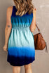 Double Take Scoop Neck Buttoned Sleeveless Magic Dress with Pockets - Fashorio