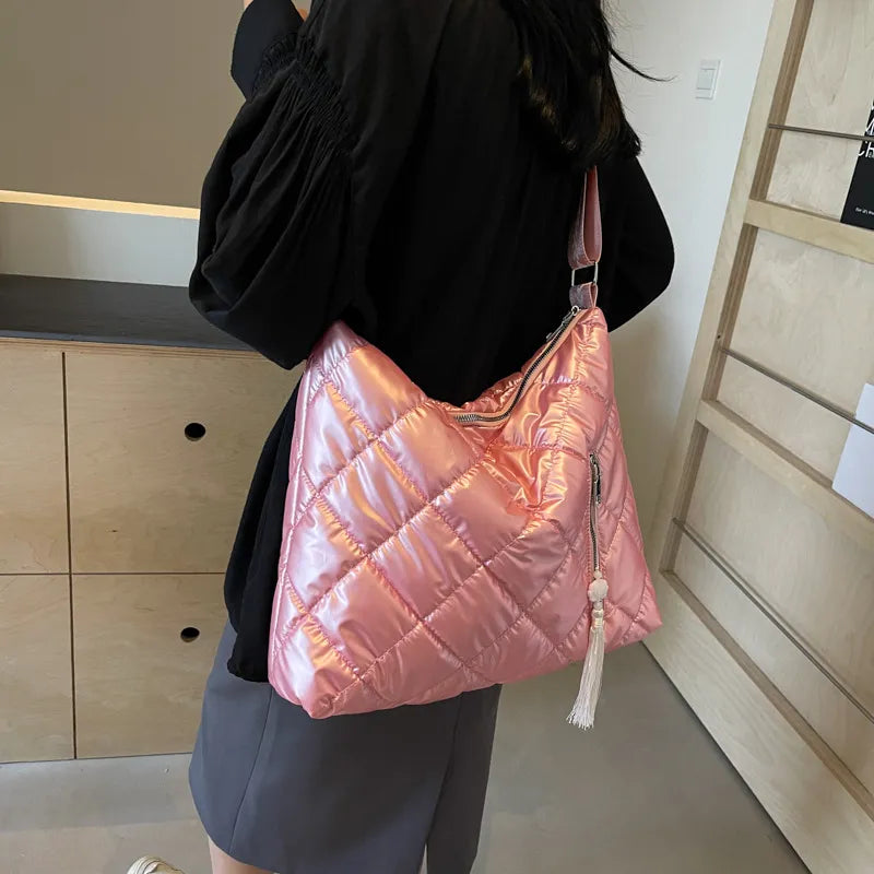 Quilted Nylon Travel Bag - Fashorio