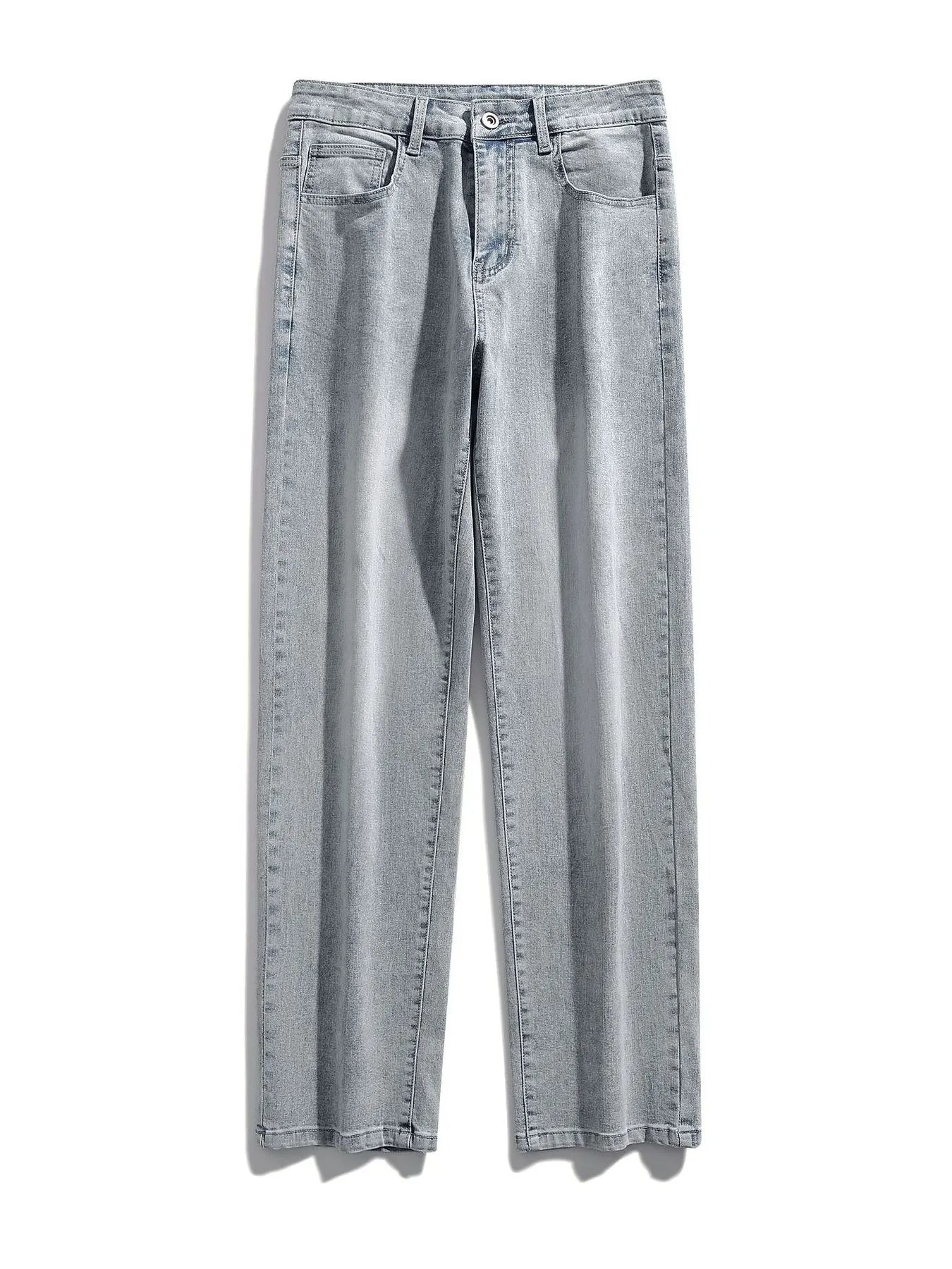 Men's Full Size Washed Wide Leg Jeans Plus Size - Fashorio