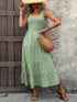 Ivy Lane Smocked Sleeveless Tank Dress – Casual Summer Essential Light Green - Fashorio