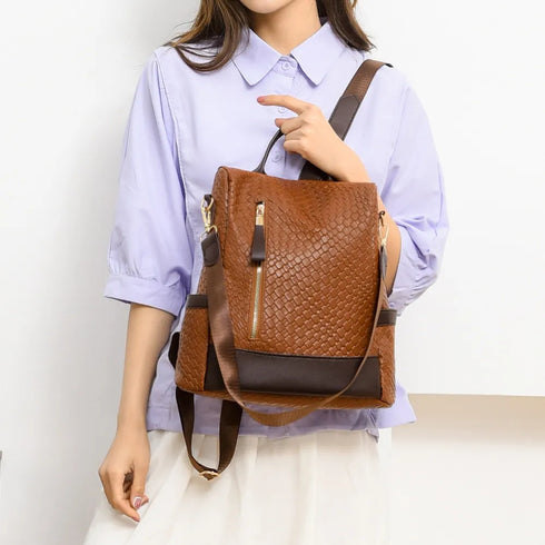 PU Leather Backpack Bag - Fashorio