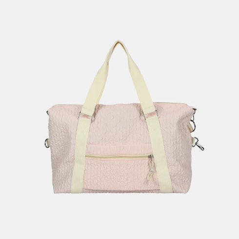 Textured Nylon Travel Bag - Fashorio