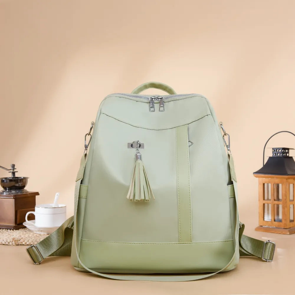 Tassel Oxford Cloth Backpack Bag - Fashorio