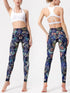 Printed High Waist Active Leggings - Fashorio