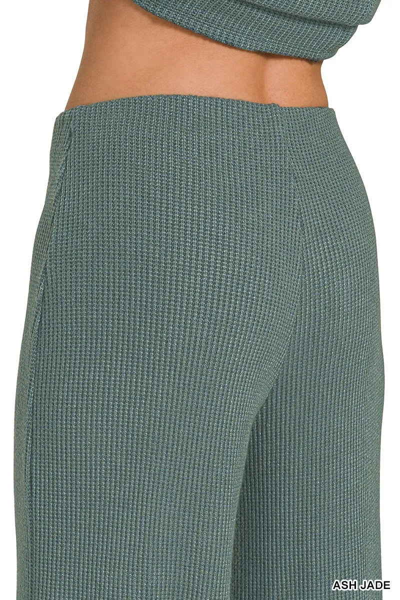 Zenana Mock Neck Top and Pants Sweater Set - Fashorio