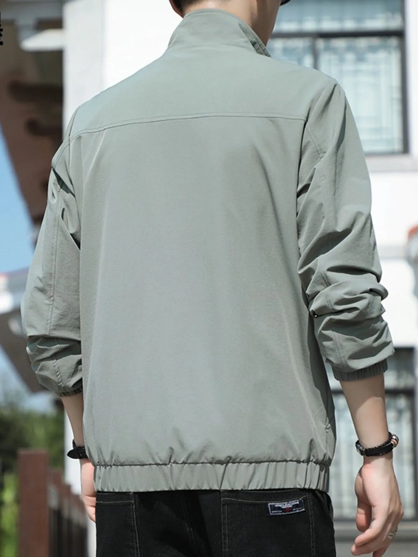 Men's Plus Size Zip Up Long Sleeve Jacket - Fashorio