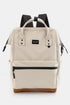 Himawari Waterproof Canvas Travel Backpack Bag with USB Port Ivory One Size - Fashorio