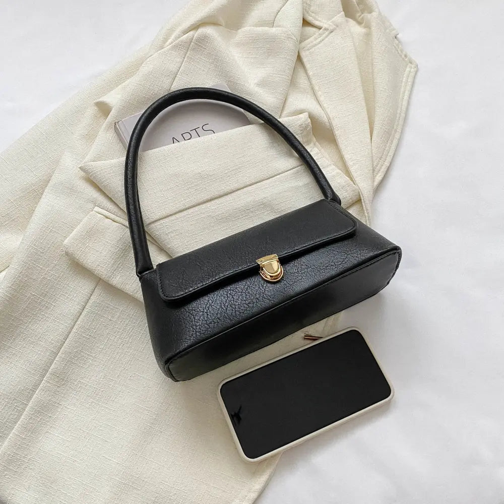 PU Leather Shoulder Bag - Fashorio