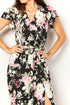 Perfee Floral Flutter Sleeve Tie-Waist Split Dress - Fashorio