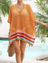 Crochet V-Neck Cover-Up Dress - Fashorio