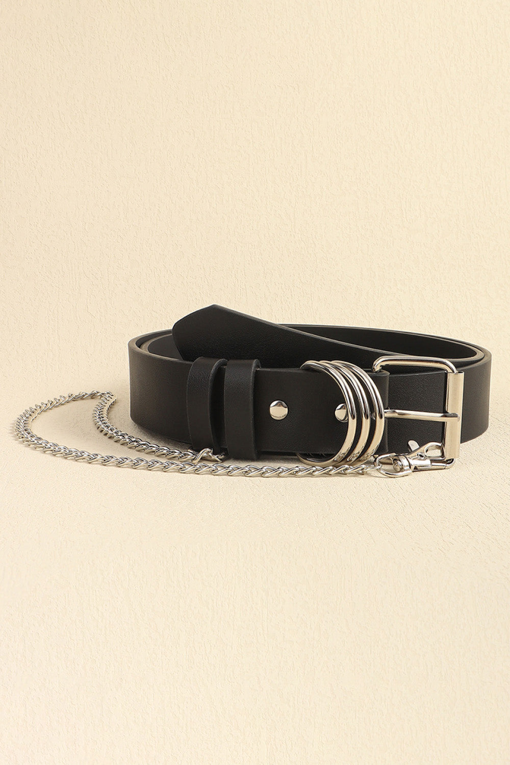 PU Leather Alloy Chain Belt - Fashorio