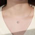 1 Carat Moissanite 925 Sterling Silver Necklace Silver One Size - Fashorio