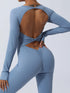 Twisted Backless Long Sleeve Jumpsuit - Fashorio