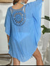 Tassel Crochet Round Neck Cover-Up - Fashorio