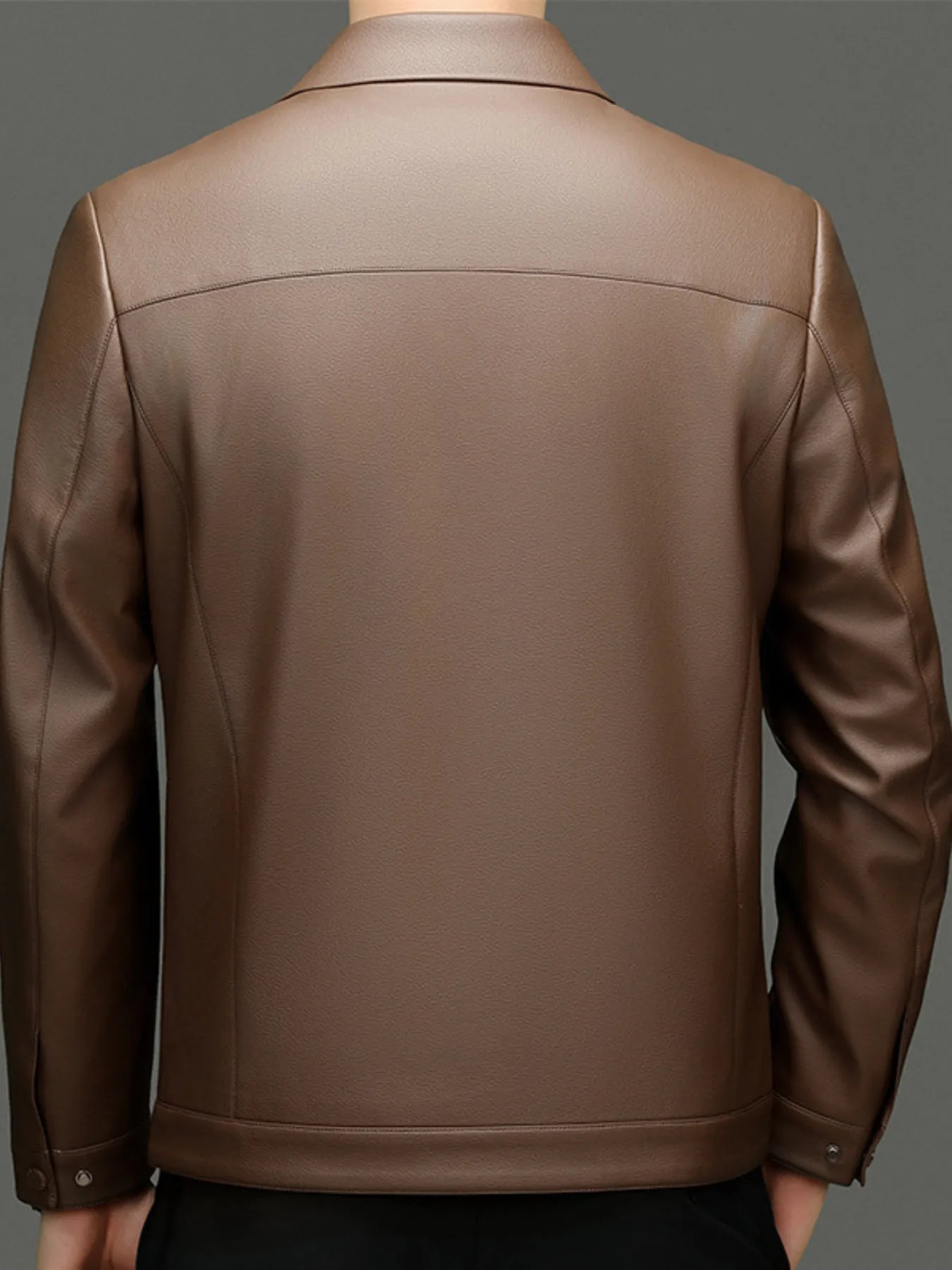 Men's Plus Size Zip Up Long Sleeve Jacket - Fashorio