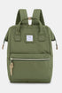 Himawari Waterproof Canvas Backpack Bag with Side Pockets Olive One Size - Fashorio