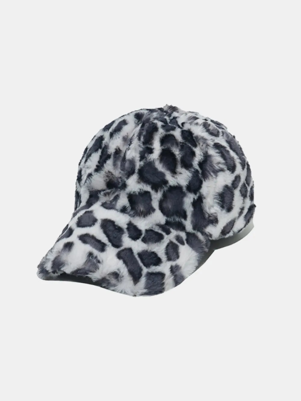 Fuzzy Acrylic Baseball Cap Dark Gray One Size - Fashorio