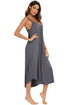 V-Neck Midi Lounge Dress - Fashorio