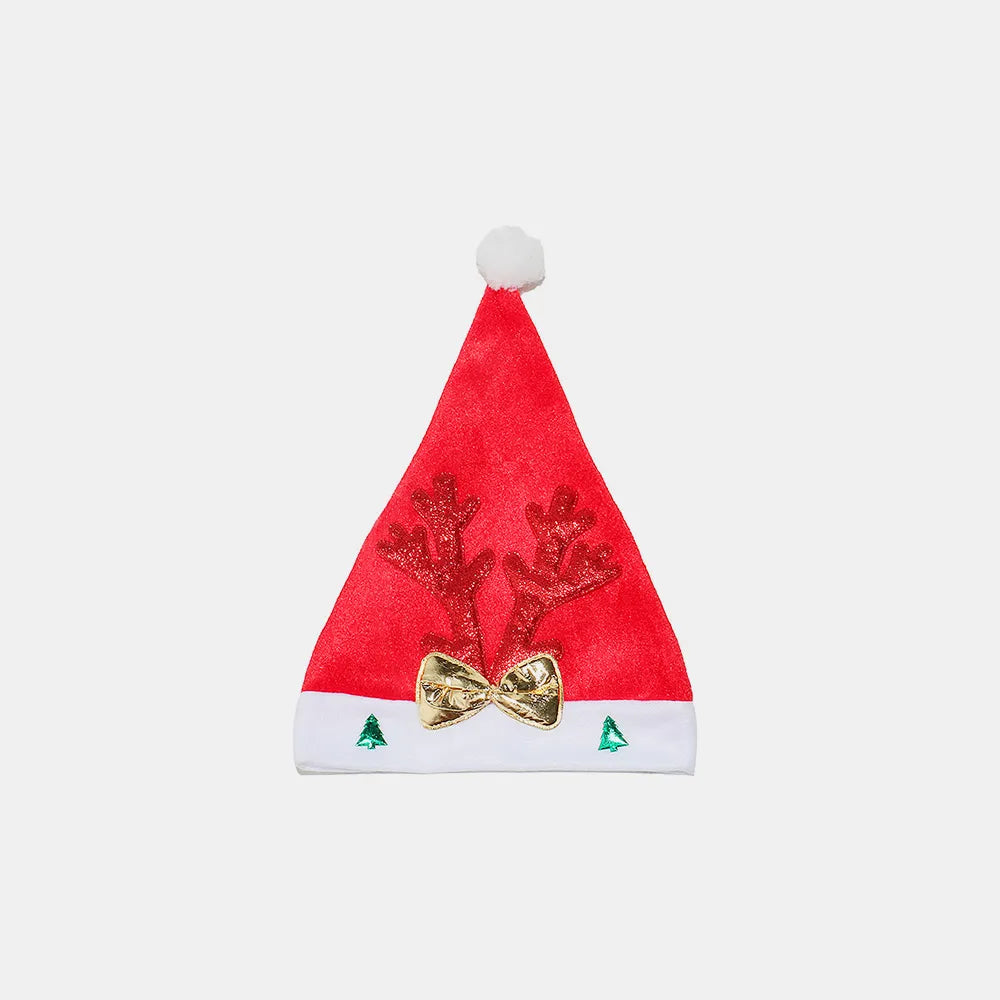 2 Piece Antler Christmas Hat with pompom - Fashorio