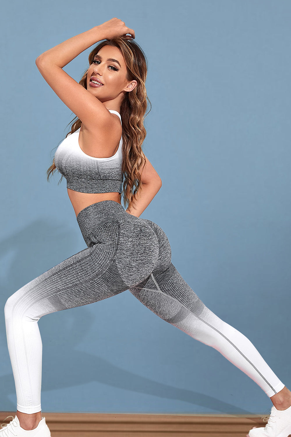 Gradient Sports Tank and Leggings Set - Fashorio