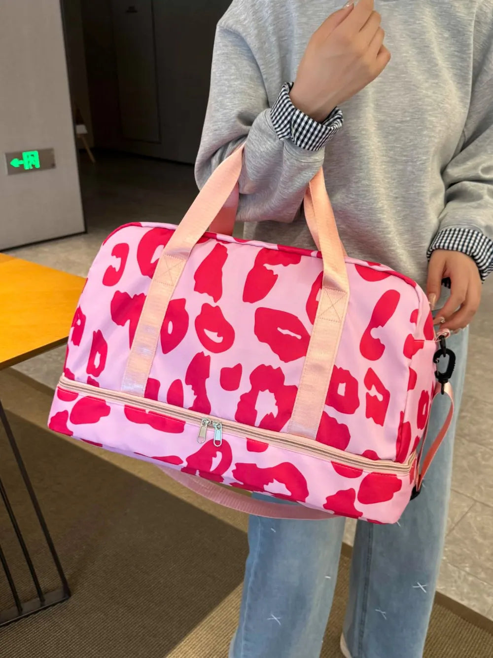 Oxford Cloth Leopard Travel Bag - Fashorio