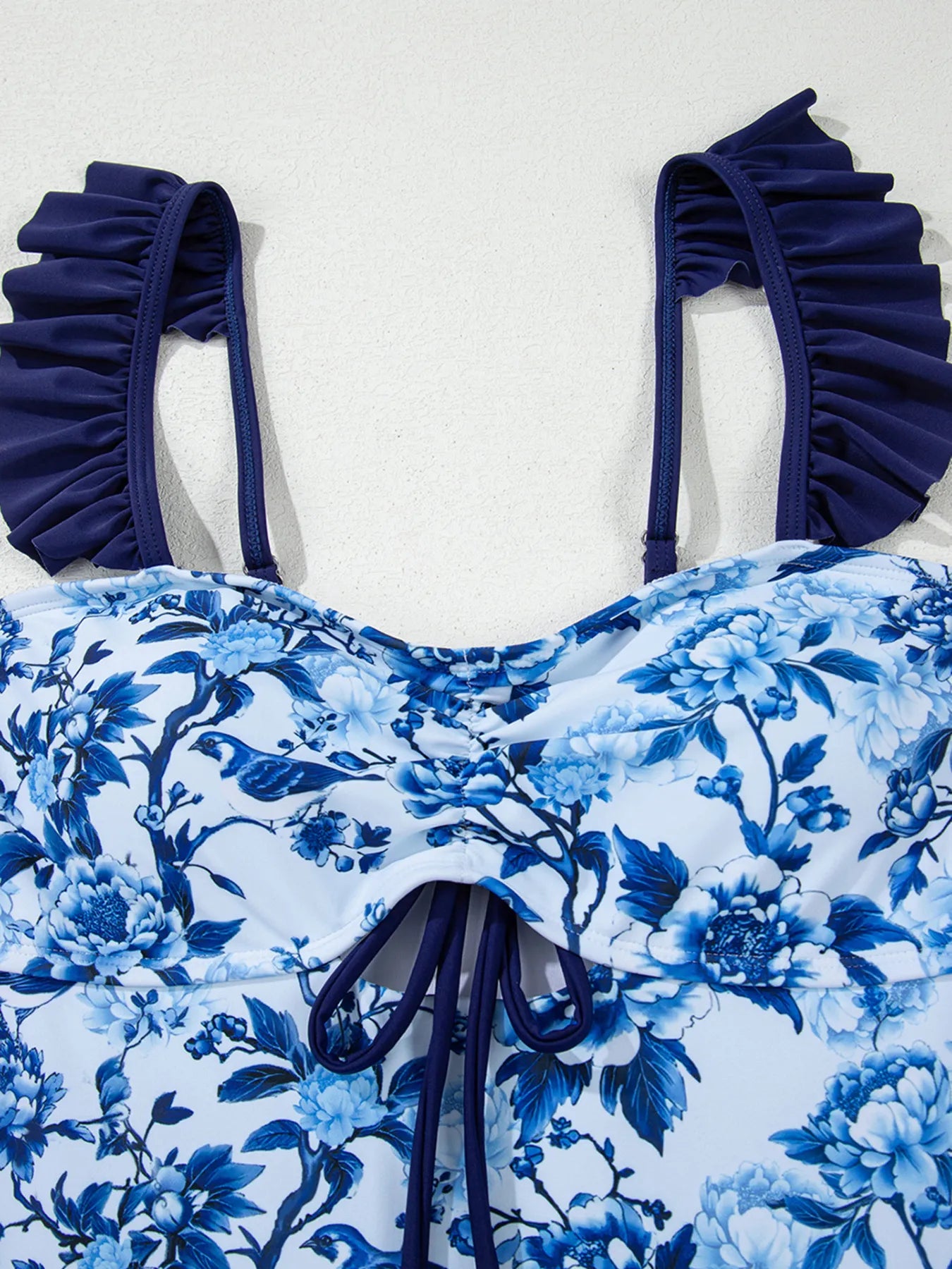 Cutout Ruffled Spaghetti Strap One-Piece Swimwear - Fashorio