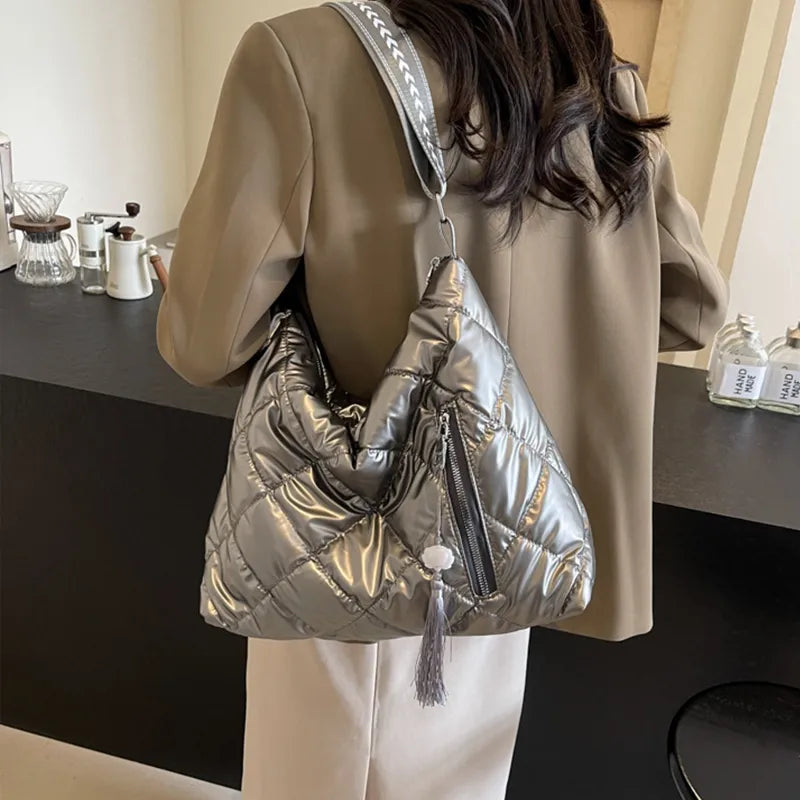 Quilted Nylon Travel Bag - Fashorio