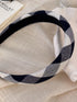 Polyester Plaid Wide Headband - Fashorio