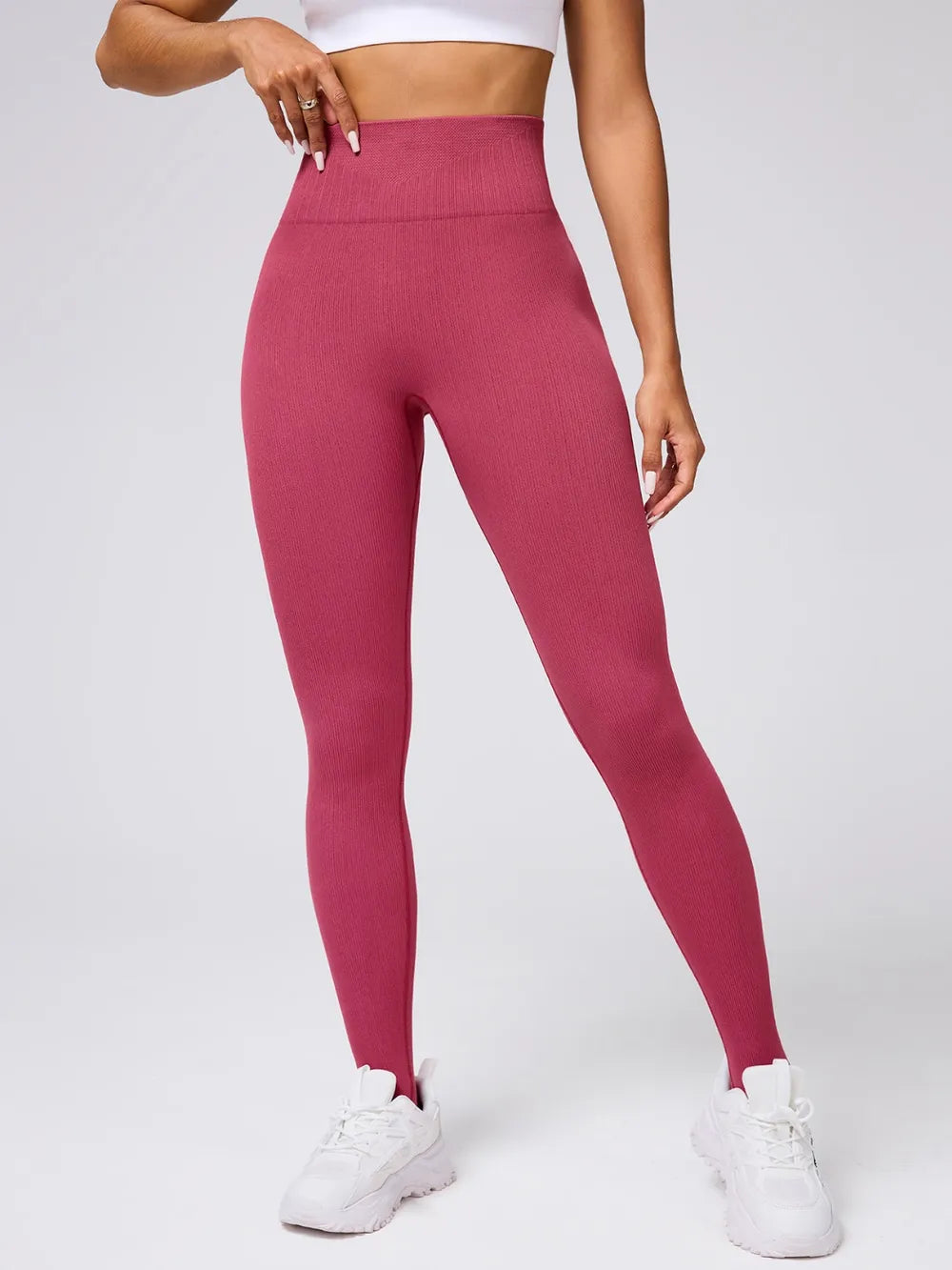 High Waist Stirrup Active Leggings - Fashorio