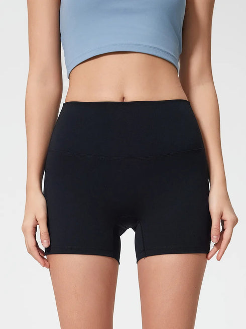 Millennia High Waist Active Shorts Black - Fashorio
