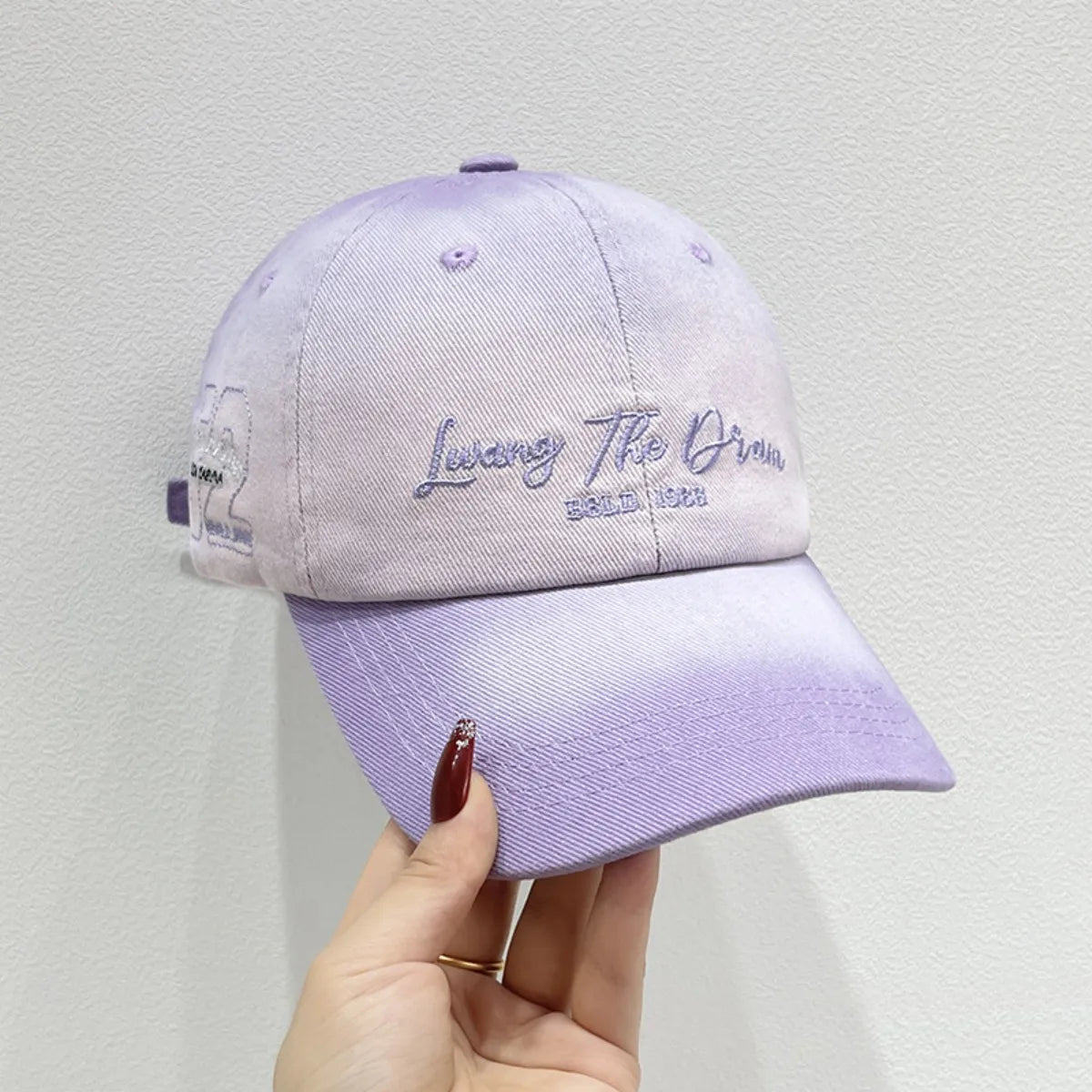Embroidered Adjustable Cotton Baseball Cap - Fashorio