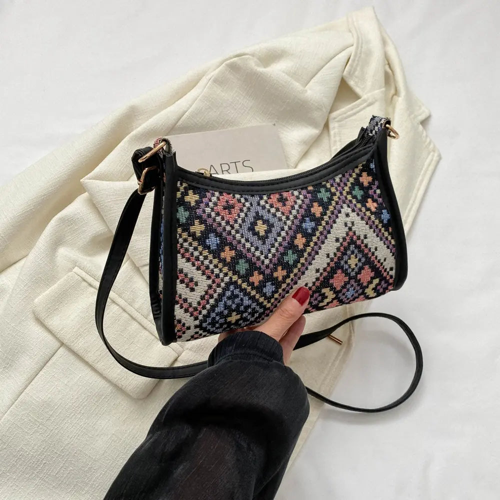 Printed Crossbody Bag - Fashorio