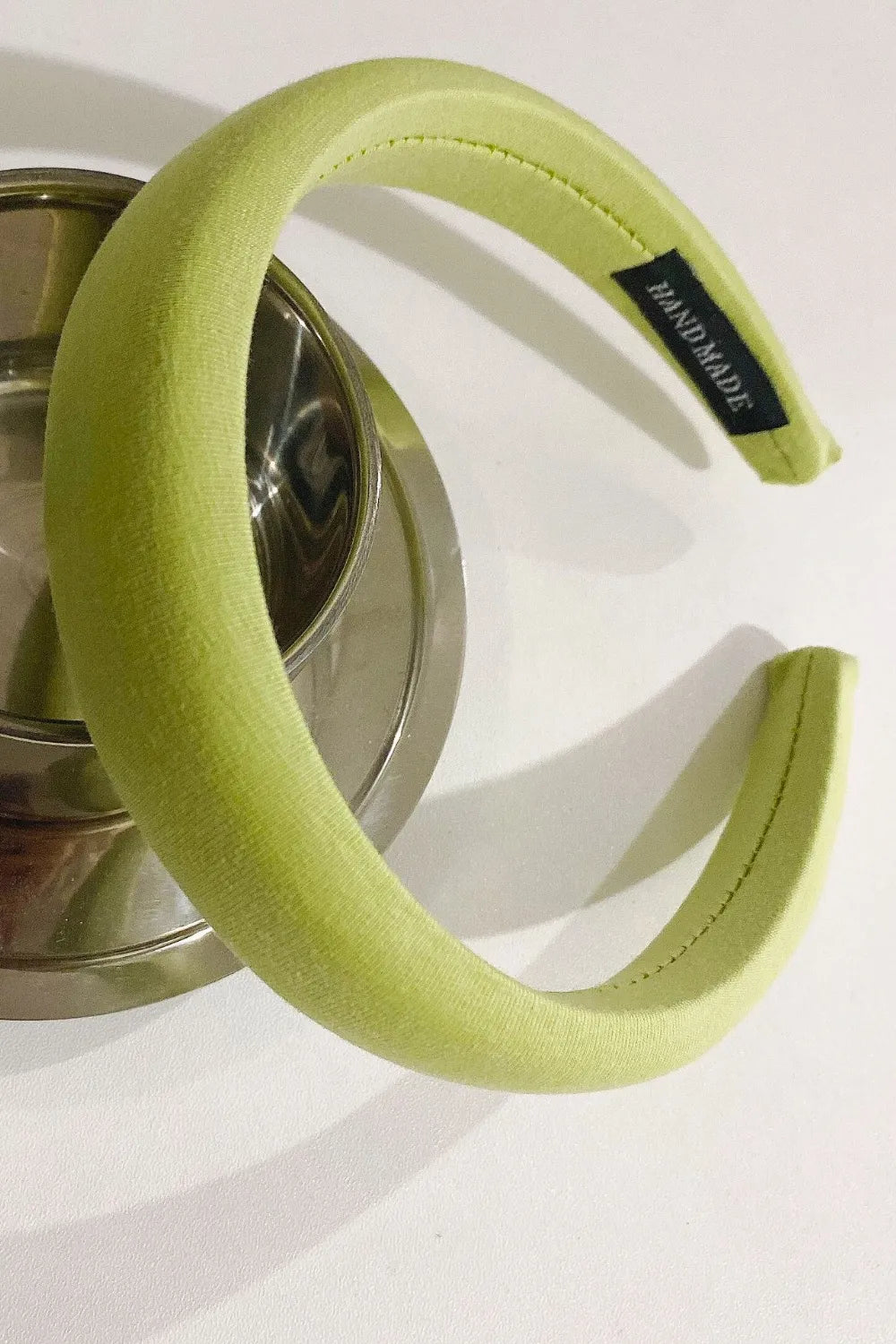 Solid Polyester Wide Headband Matcha Green One Size - Fashorio