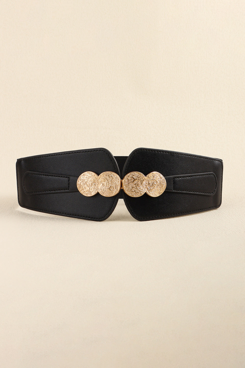 Alloy Buckle Elastic Belt - Fashorio