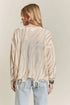 ADORA Frayed Zebra Knit Top - Fashorio