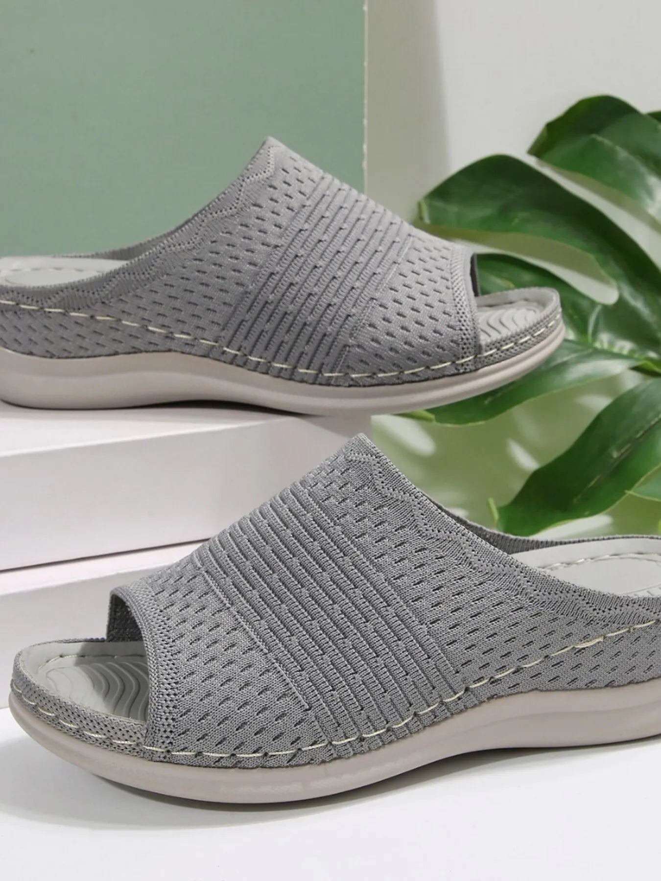 Mesh Open Toe Sandals - Fashorio