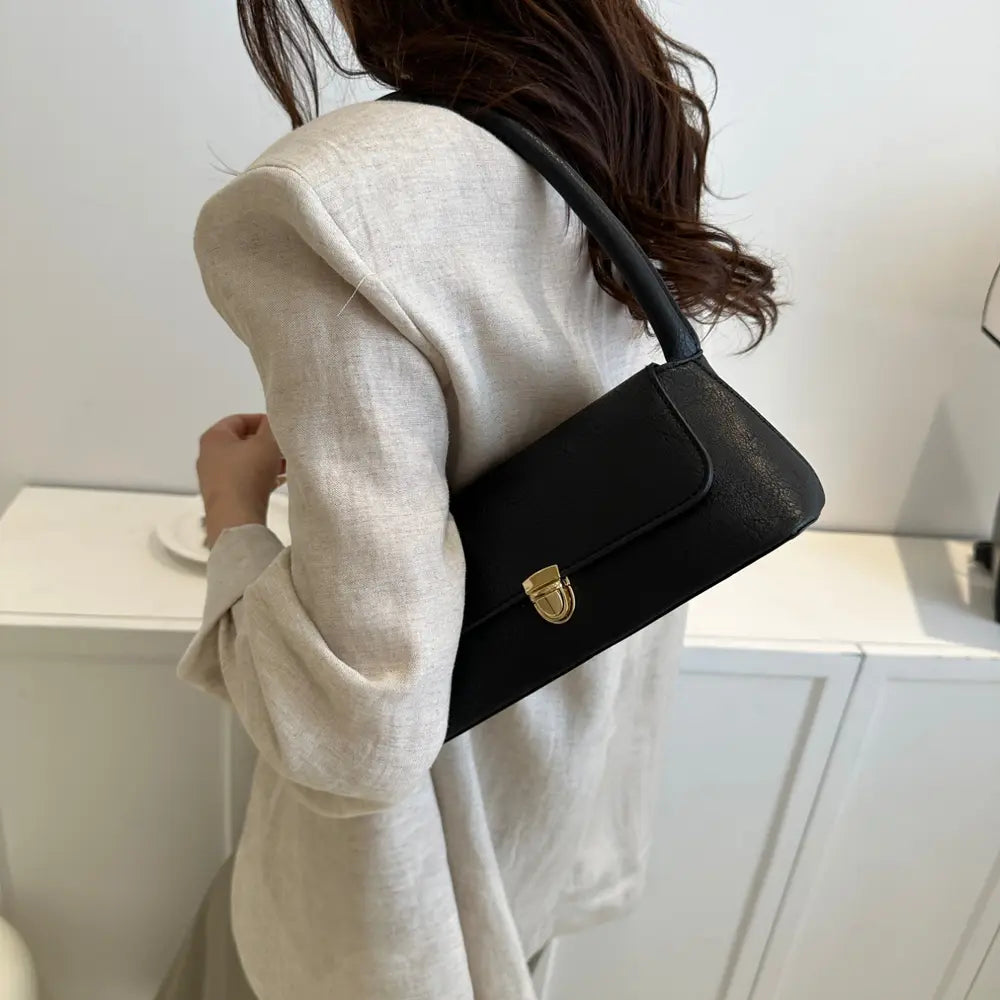 PU Leather Shoulder Bag - Fashorio