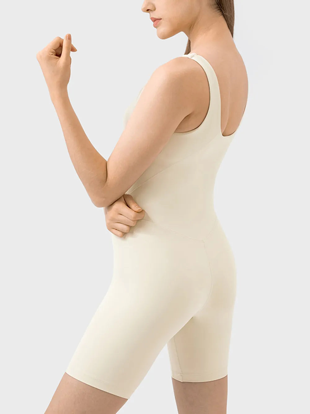Millennia Wide Strap Active Romper - Fashorio