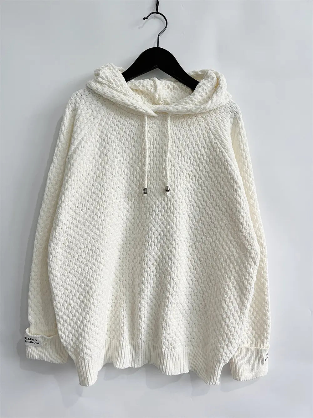 Drawstring Long Sleeve Hooded Sweater - Fashorio