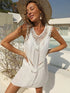 Crochet Detail Beach Cover Up Dress - Fashorio