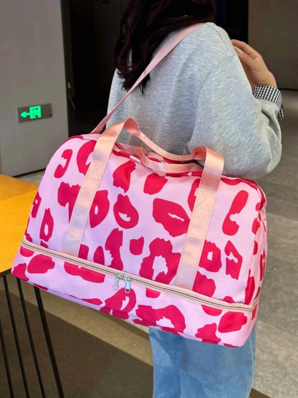 Oxford Cloth Leopard Travel Bag - Fashorio