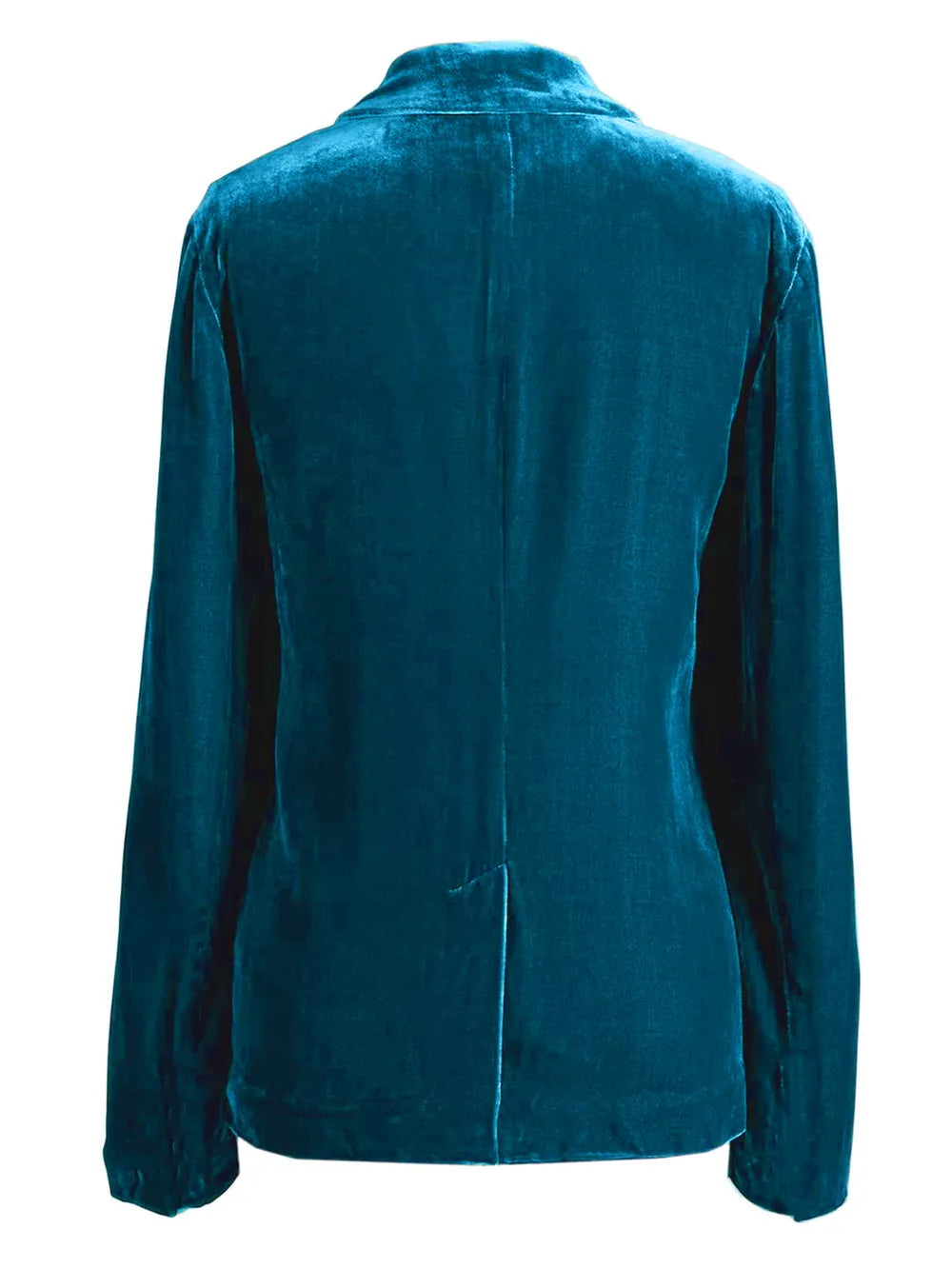 Pocketed Button Up Lapel Collar Blazer - Fashorio