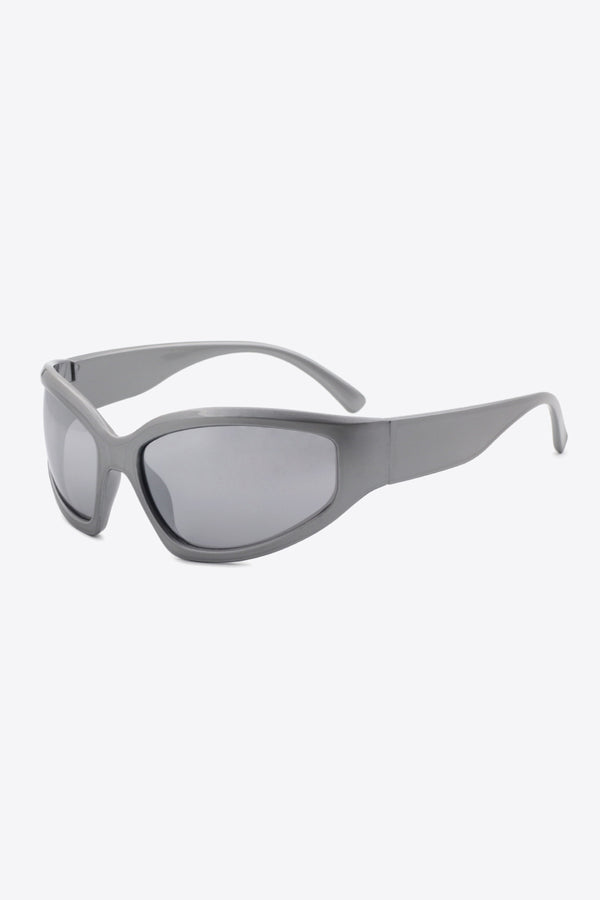 UV400 Polycarbonate Cat-Eye Sunglasses Mid Gray One Size - Fashorio